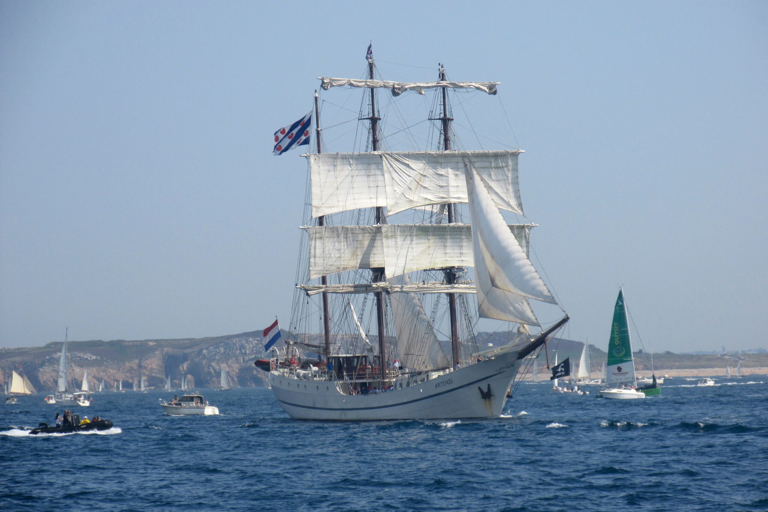 Soirée animation à bord de l'Artémis lors des fêtes maritimes de Brest 2024